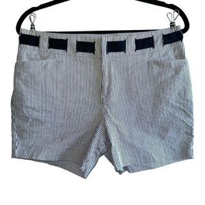 Internacional Concepts woman’s stripe blue shorts size 6